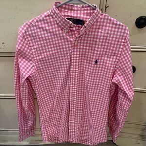 Polo Ralph Lauren Men's Pink Gingham Button-Down Shirt